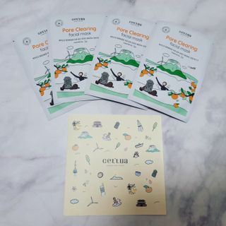 세뚜아(Cettua) 나우[세뚜아] 포어 클리어링 마스크 Cettua Pore Clearing facial mask 4매 — 5점을 준 리뷰어가 2024년 2월 올린 사용 사진