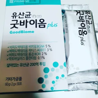 프리마인 유산균 국가지정연구소 선정, 살아있는 생유산균 200억 마리의 힘. 유산균n굿바이옴플러스 — 5점을 준 리뷰어가 2022년 4월 올린 사용 사진