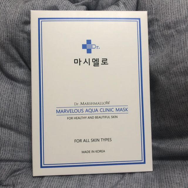 닥터마스멜로 마블러스 아쿠아 클리닉 마스크 리뷰 사진