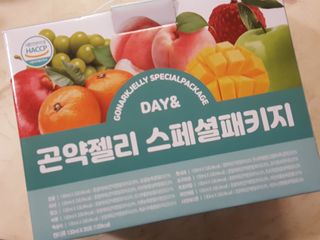 참앤들황토농원 10가지 맛, 입맛대로 스페셜하게~ 가볍게 한 포 땡! 곤약젤리 스페셜 패키지 130ml x 30포 — 5점을 준 리뷰어가 2022년 12월 올린 사용 사진