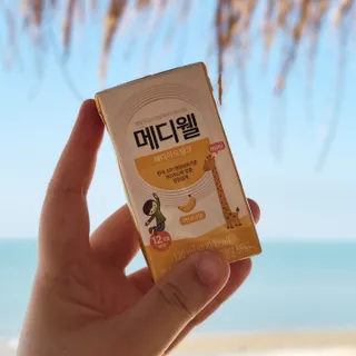 메디웰 페디아드링크 미니 바나나맛 — 5점을 준 리뷰어가 2022년 8월 올린 사용 사진