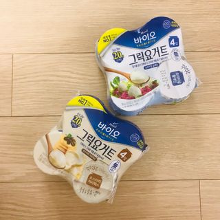 매일바이오 그릭요거트 오리지널 플레인 4개, 로스터리 커피믹스 4개 — 5점을 준 리뷰어가 2021년 12월 올린 사용 사진
