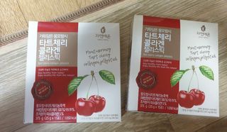자연에온 가득담은 몽모랑시 타트체리 콜라겐 젤리스틱 — 5점을 준 리뷰어가 2021년 1월 올린 사용 사진