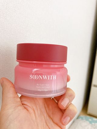 SOONWITH 바이오 수퍼 아쿠아 하이드로 젤 크림 — 5점을 준 리뷰어가 2021년 3월 올린 사용 사진