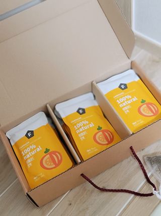 팜아트홀릭 농장에서 직접 키우고, 직접 만드는 호박즙 — 5점을 준 리뷰어가 2021년 9월 올린 사용 사진