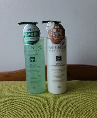 어라운드미 [어라운드 미] 탈모 증상 완화 스칼프 샴푸 + 두피 영양 공급 트리트먼트 — 5점을 준 리뷰어가 2021년 7월 올린 사용 사진