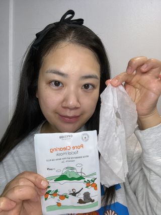 세뚜아(Cettua) [세뚜아] 포어 클리어링 마스크 Cettua Pore Clearing facial mask 5매 — 5점을 준 리뷰어가 2024년 2월 올린 사용 사진