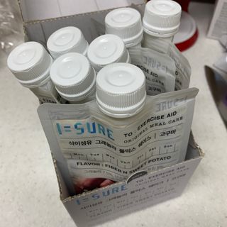 다미즐 [아이슈어] 맛있는 관리의 시작 그래놀라 풀믹스 쉐이크 4종 택 1/7일분/초콜릿, 고구마, 곡물, 바나나 — 5점을 준 리뷰어가 2021년 4월 올린 사용 사진