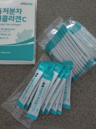 미스비 촉촉 저분자 피쉬콜라겐C — 5점을 준 리뷰어가 2021년 7월 올린 사용 사진