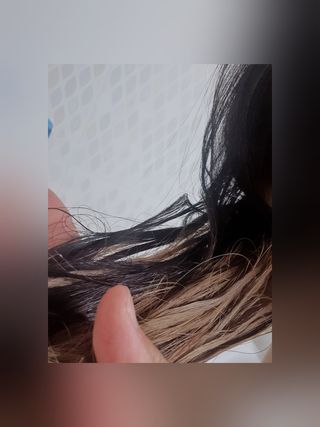 ★N쇼핑 헤어팩 1위★ 리하 에그 화이트 극손상 무실리콘 트리트먼트 헤어팩 — 5점을 준 리뷰어가 2022년 6월 올린 사용 사진