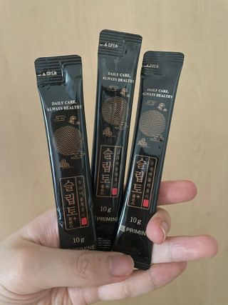 프리마인 자체 기업부설 연구소에서 찾아낸 건강한 수면의 비밀.  슬립토 플러스 30포 — 4.5점을 준 리뷰어가 2023년 5월 올린 사용 사진