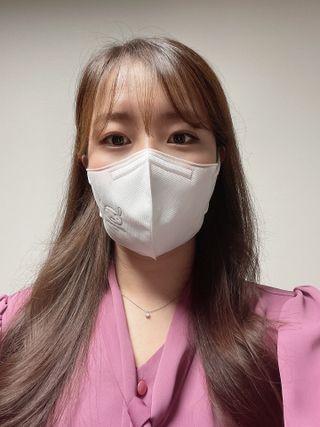 [숨그림]  덴탈마스크 짱구 우리아이 그리고 내가 쓰는 믿을수있는 케릭터 마스크  16종 — 5점을 준 리뷰어가 2021년 10월 올린 사용 사진