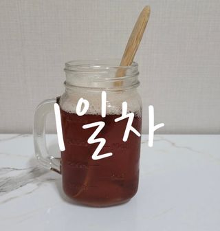 클린24시간 1BOX(5포) + 전용보틀(500ml) — 3.5점을 준 리뷰어가 2023년 7월 올린 사용 사진