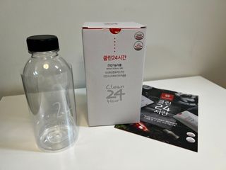 클린24시간 1BOX(5포) + 전용보틀(500ml) — 5점을 준 리뷰어가 2023년 1월 올린 사용 사진