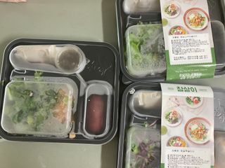 참살이도시락 작심삼일 샐러드도시락 3개 맛보기 새벽배송 또는 택배배송 — 5점을 준 리뷰어가 2021년 7월 올린 사용 사진