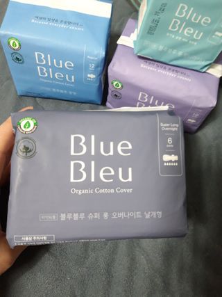 블루블루 유기농 순면 커버 생리대 — 5점을 준 리뷰어가 2021년 1월 올린 사용 사진