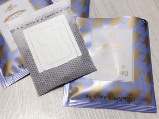 (주)쟈뎅 쟈뎅 클래스 핸드 드립 커피 10P 2종_디카페인 1종+랜덤 플레이버 1종 — 5점을 준 리뷰어가 2021년 4월 올린 사용 사진
