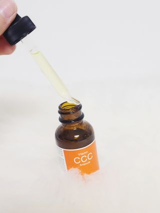 더마 사이언스 비타민 CCC 앰플 기미 브라이트닝 세럼 30ml — 5점을 준 리뷰어가 2021년 8월 올린 사용 사진