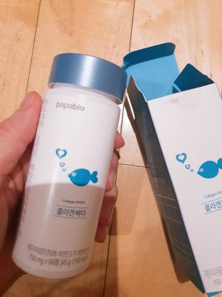 파파비오랩 승무원 콜라겐 콜라겐바다 — 5점을 준 리뷰어가 2021년 1월 올린 사용 사진