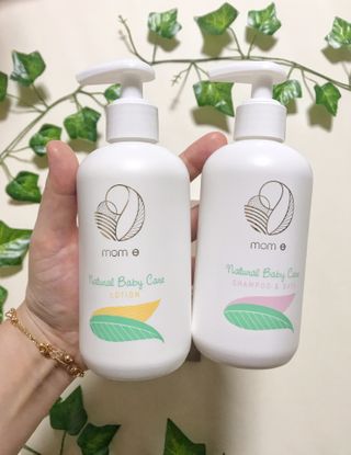mom e 맘이 내추럴 베이비 케어 샴푸앤바스+로션 — 4점을 준 리뷰어가 2021년 1월 올린 사용 사진