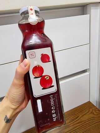 [바이윙클] 페르시아 유기농 석류 착즙주스 750ml 2병 + 선물박스 세트 — 5점을 준 리뷰어가 2022년 3월 올린 사용 사진