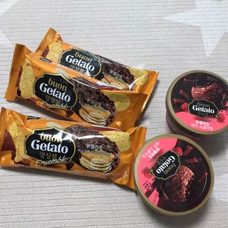 롯데제과 본젤라또 비스킷&바닐라카라멜바, 본젤라또 베리쇼콜라컵 — 5점을 준 리뷰어가 2021년 12월 올린 사용 사진