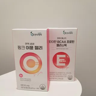 인디닥터 면역 생생 핑크 이뮨 젤리 + 타이탄 BCAA 프로틴 젤리스틱 — 5점을 준 리뷰어가 2022년 5월 올린 사용 사진