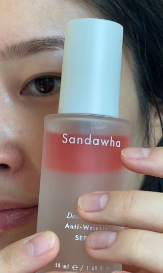 산다화 더블 이펙트 안티 링클 세럼 50ml — 5점을 준 리뷰어가 2022년 12월 올린 사용 사진
