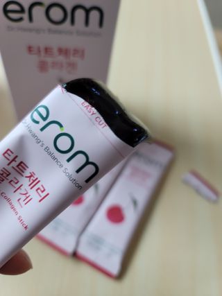 이롬 erom 타트체리 콜라겐 — 5점을 준 리뷰어가 2021년 3월 올린 사용 사진