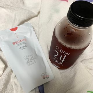 클린24시간 1BOX(5포) + 전용보틀(500ml) — 5점을 준 리뷰어가 2022년 8월 올린 사용 사진
