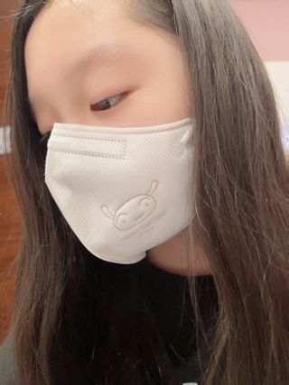 [숨그림]  덴탈마스크 짱구 우리아이 그리고 내가 쓰는 믿을수있는 케릭터 마스크  16종 — 5점을 준 리뷰어가 2021년 10월 올린 사용 사진