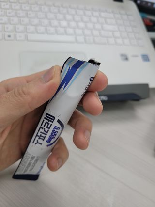 자연에온 아르긴포스 L-아르기닌 5555mg 스틱 15개입 1박스 — 5점을 준 리뷰어가 2022년 1월 올린 사용 사진