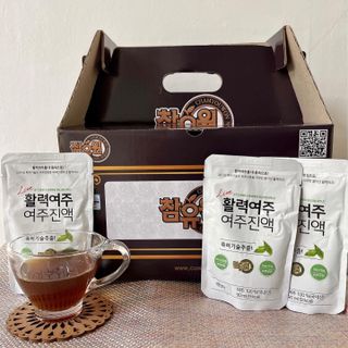 참유원 특허제조 활력 여주진액 여주즙 50포 — 5점을 준 리뷰어가 2022년 3월 올린 사용 사진