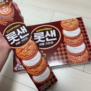 롯데제과 롯샌 카페크런치 — 4점을 준 리뷰어가 2021년 10월 올린 사용 사진