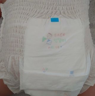 쿠잉 에어드라이  풀커버 팬티기저귀 (L/XL/XXL/XXXL) 1팩 — 4.5점을 준 리뷰어가 2023년 1월 올린 사용 사진