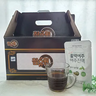 참유원 특허제조 활력 여주진액 여주즙 50포 — 5점을 준 리뷰어가 2022년 3월 올린 사용 사진