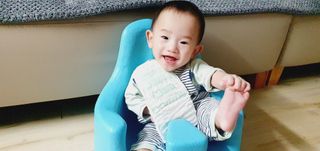 오브맘 밤 프리미엄 아기 기저귀 팬티형 밴드형 — 5점을 준 리뷰어가 2021년 1월 올린 사용 사진