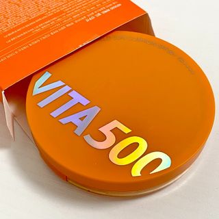 광동생활건강 MF[광동] 비타500✨주름개선·미백·SPF50+🌞퍼펙트쉴드 빅 선쿠션 본품 — 5점을 준 리뷰어가 2024년 5월 올린 사용 사진