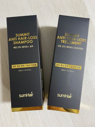 썸헤어 / SUMHAIR 썸헤어  써밋 안티 헤어로스 샴푸+트리트먼트 — 5점을 준 리뷰어가 2021년 6월 올린 사용 사진