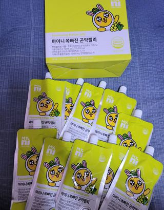 일동제약 마이니 마이니 쏙빠진 곤약젤리 — 5점을 준 리뷰어가 2021년 2월 올린 사용 사진