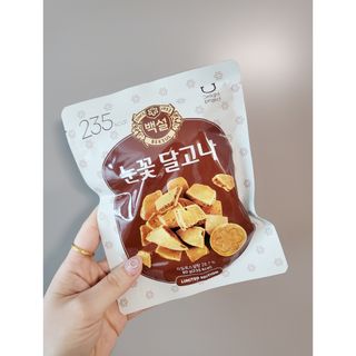 딜라이트 프로젝트  달콤한 눈꽃 간식세트( 눈꽃 솜사탕 / 레몬라임 솜사탕 / 달고나 총 7EA+스마트톡 증정) — 5점을 준 리뷰어가 2022년 4월 올린 사용 사진