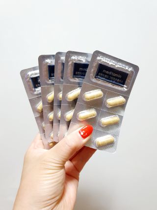 메디타민 원헌드레드 그린프로폴리스 — 5점을 준 리뷰어가 2021년 10월 올린 사용 사진