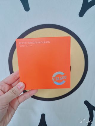 광동생활건강 MF[광동] 비타500✨주름개선·미백·SPF50+🌞퍼펙트쉴드 빅 선쿠션 본품 — 5점을 준 리뷰어가 2024년 5월 올린 사용 사진