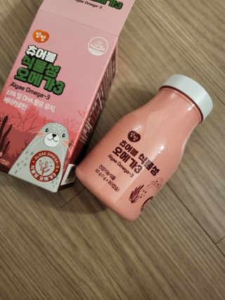 앙팡 츄어블 식물성 오메가3 1000mg x 80캡슐 — 5점을 준 리뷰어가 2022년 10월 올린 사용 사진