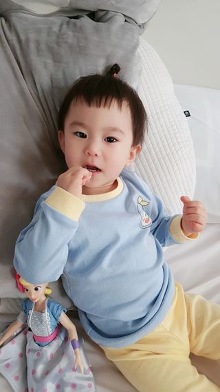 일동제약 마이니 마이니 지니키즈 유산균 츄어블, 멀티비타 set — 5점을 준 리뷰어가 2021년 3월 올린 사용 사진