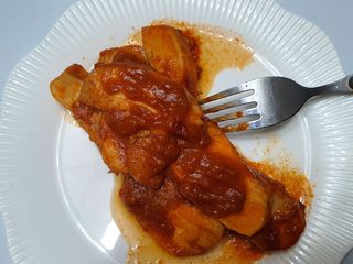 굽네몰 [굽네] 소스가 맛있는 닭가슴살 슬라이스 4종 — 5점을 준 리뷰어가 2021년 4월 올린 사용 사진