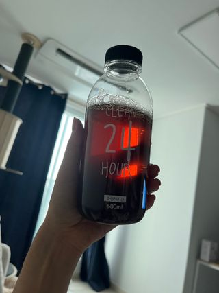 클린24시간 1BOX(5포) + 전용보틀(500ml) — 5점을 준 리뷰어가 2022년 7월 올린 사용 사진