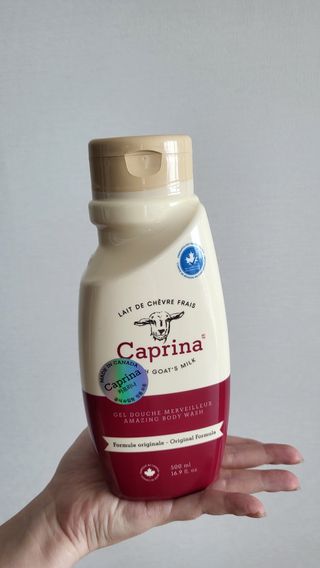 (구패키지)카프리나 프레쉬 산양밀크 어메이징 바디워시 500ml(오리지널향) — 5점을 준 리뷰어가 2023년 2월 올린 사용 사진
