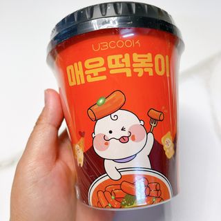 유비쿡 컵떡볶이 매운컵떡볶이2개/ 짜장컵떡볶이 2개  총 4개세트 — 5점을 준 리뷰어가 2021년 6월 올린 사용 사진