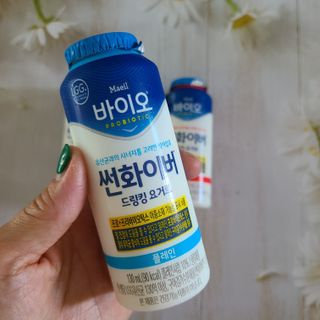 LIVE 매일바이오 썬화이버 드링킹 요거트 — 5점을 준 리뷰어가 2022년 8월 올린 사용 사진